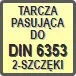 Piktogram - Pasująca tarcza zabierakowa: tarcza dla uchwytów DIN 6353 2-szczęki